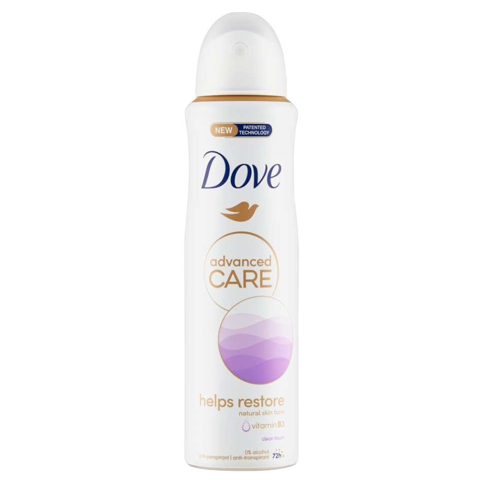 Levně DOVE Advanced Care Clean Touch antiperspirant ve spreji 150 ml