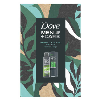 DOVE Men+ Care Minerals & Sage Sprchový gel 250 ml + Antiperspirant 150 ml Dárkový balíček pro muže