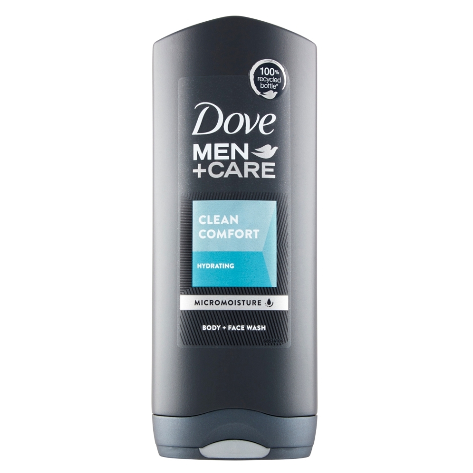 Levně DOVE Men+Care Clean Comfort sprchový gel na tělo a obličej 400 ml