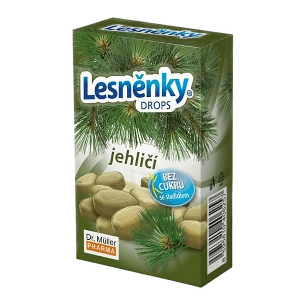 Lesněnky drops jehličí bez cukru 38g Dr.Müller