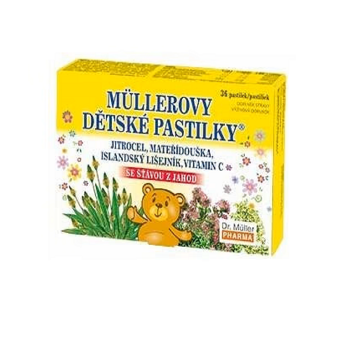 DR. MÜLLER Müllerovy dětské pastilky 36 pastilek (Bylinné doplňky stravy) - Vícesložkové