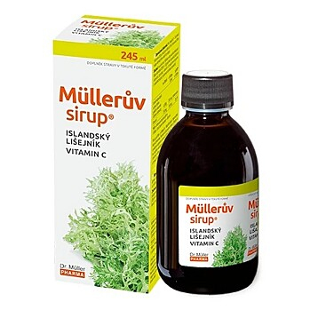 DR. MÜLLER Müllerův sirup s islandským lišejníkem a vitaminem C 245 ml (Dýchání, dýchací cesty) - Přírodní