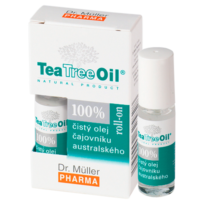 Levně DR. MÜLLER Tea Tree Oil 100% čistý olej roll-on 4 ml