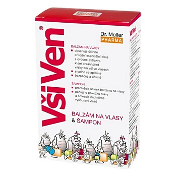 DR. MÜLLER Všiven balzám na vlasy a šampon 120+150 ml (Přípravky proti vším a hnidám)