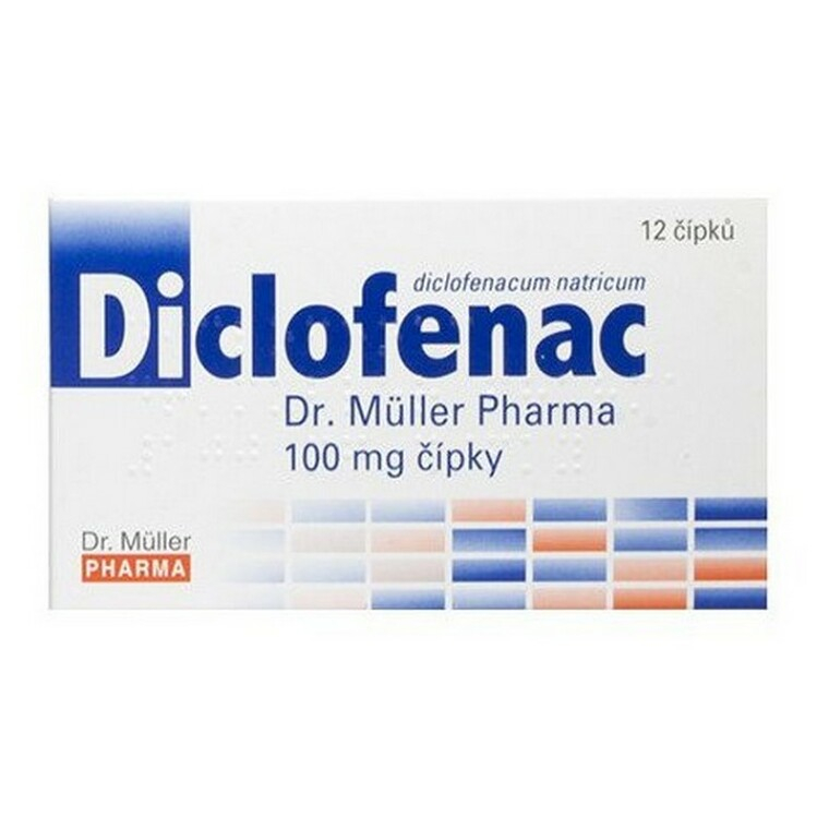 Levně DR.MULLER Diclofenac 100mg 12 čípků