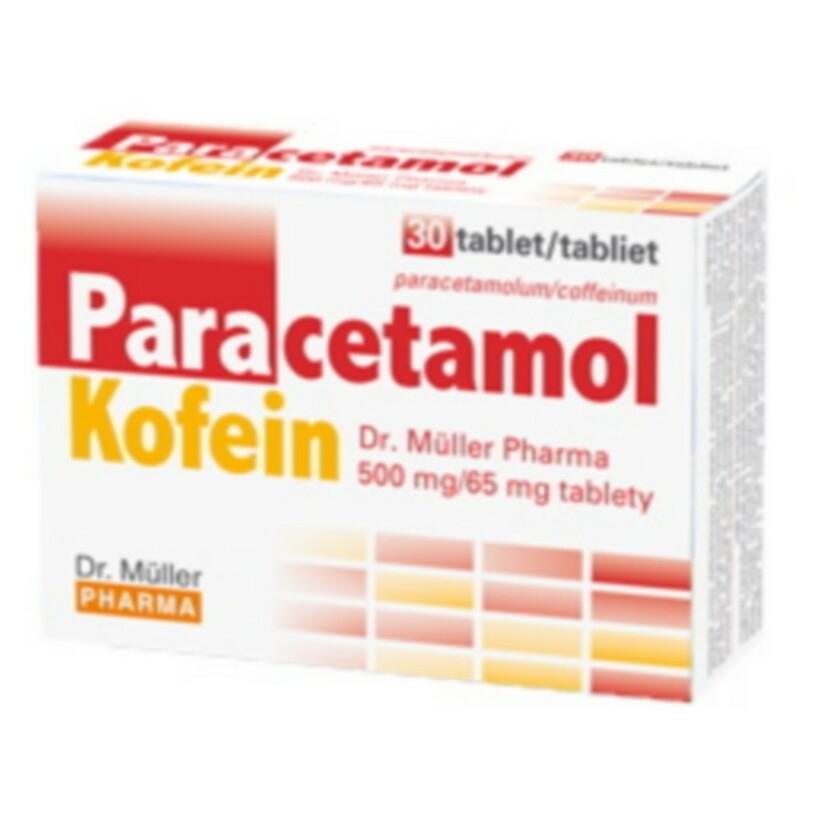 Levně DR.MULLER Paracetamol kofein 500mg/65mg 30 tablet