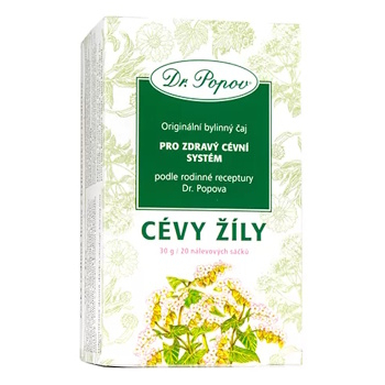 DR. POPOV Čaj cévy žíly 20 nálevových sáčků (Bylinné čaje)
