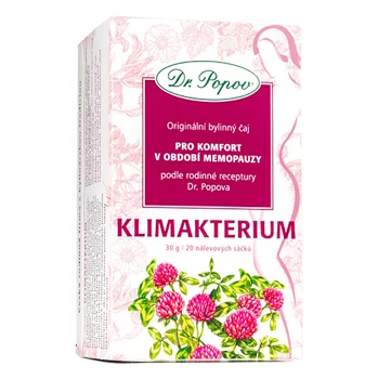 DR. POPOV Čaj klimakterium 20 nálevových sáčků (Bylinné čaje)