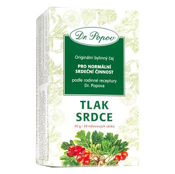 DR. POPOV Čaj tlak srdce 20 nálevových sáčků (Bylinné čaje)