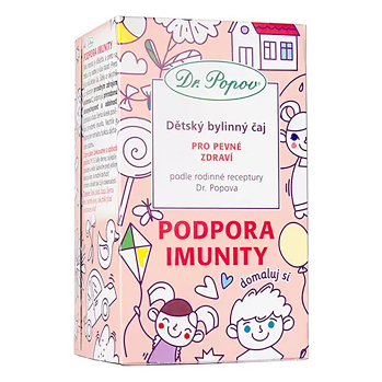 DR. POPOV Dětský bylinný čaj podpora imunity 20 x 1.5 g (Bylinné čaje pro děti)