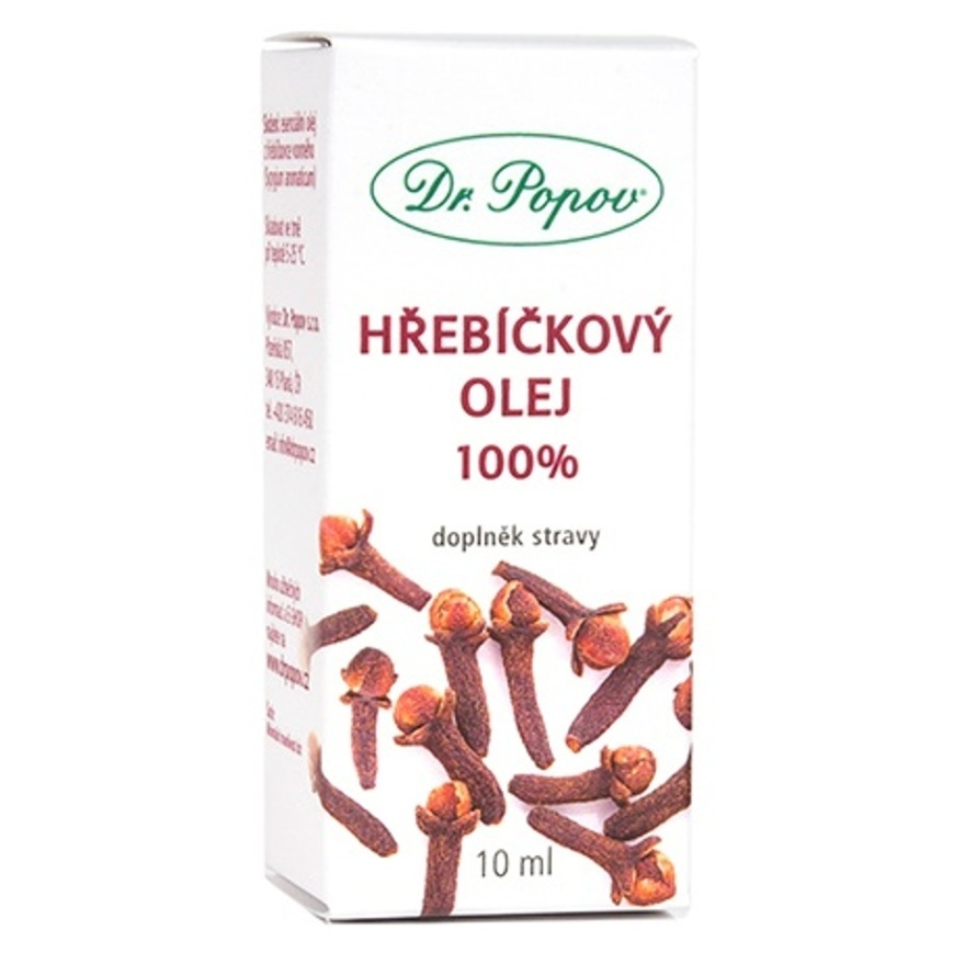 Levně DR.POPOV Hřebíčkový olej 100% 10 ml