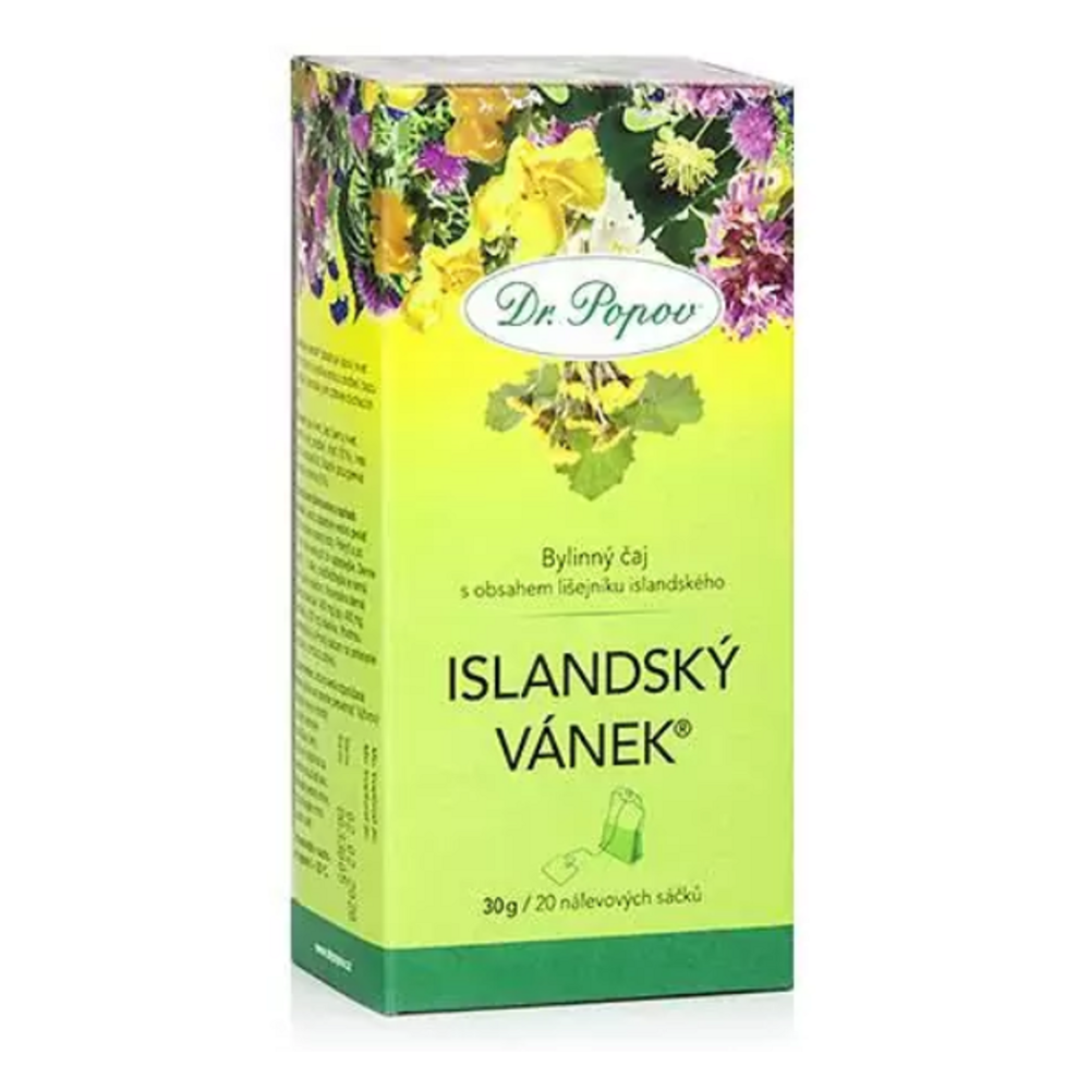 E-shop DR. POPOV Islandský vánek bylinný čaj 20 sáčků