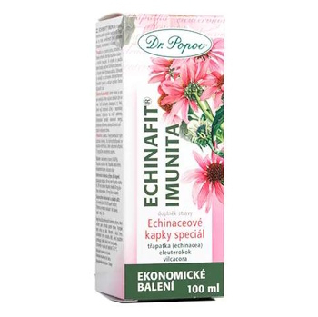DR.POPOV Kapky bylinné Echinafit imunita 100 ml (Echinacea) - Přírodní, Vícesložkové
