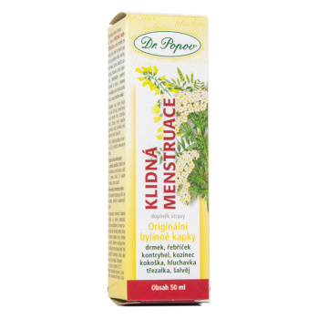 DR.POPOV Klidná menstruace originální bylinné kapky 50 ml (Bylinné doplňky stravy) - Přírodní