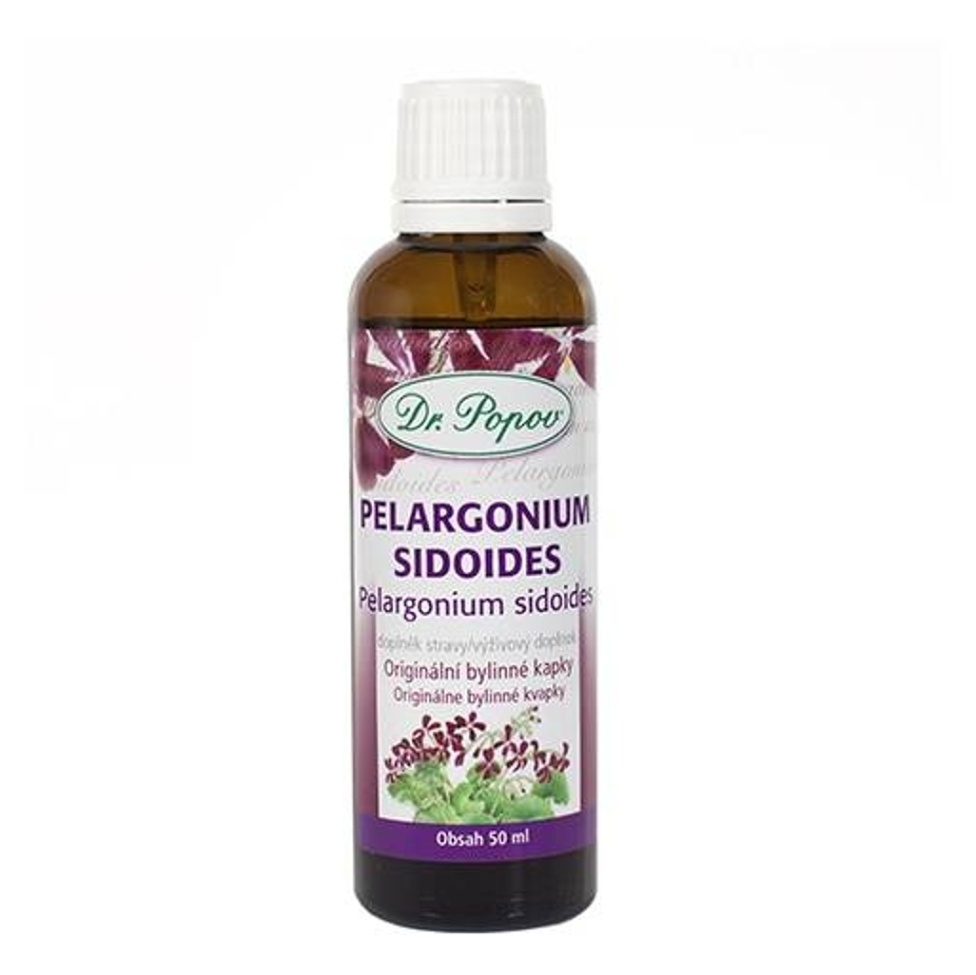 Levně DR. POPOV Pelargonium sidoides bylinné kapky 50 ml