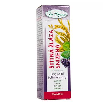 DR.POPOV Kapky bylinné Štítná žláza snížená 50 ml (Adaptogeny)