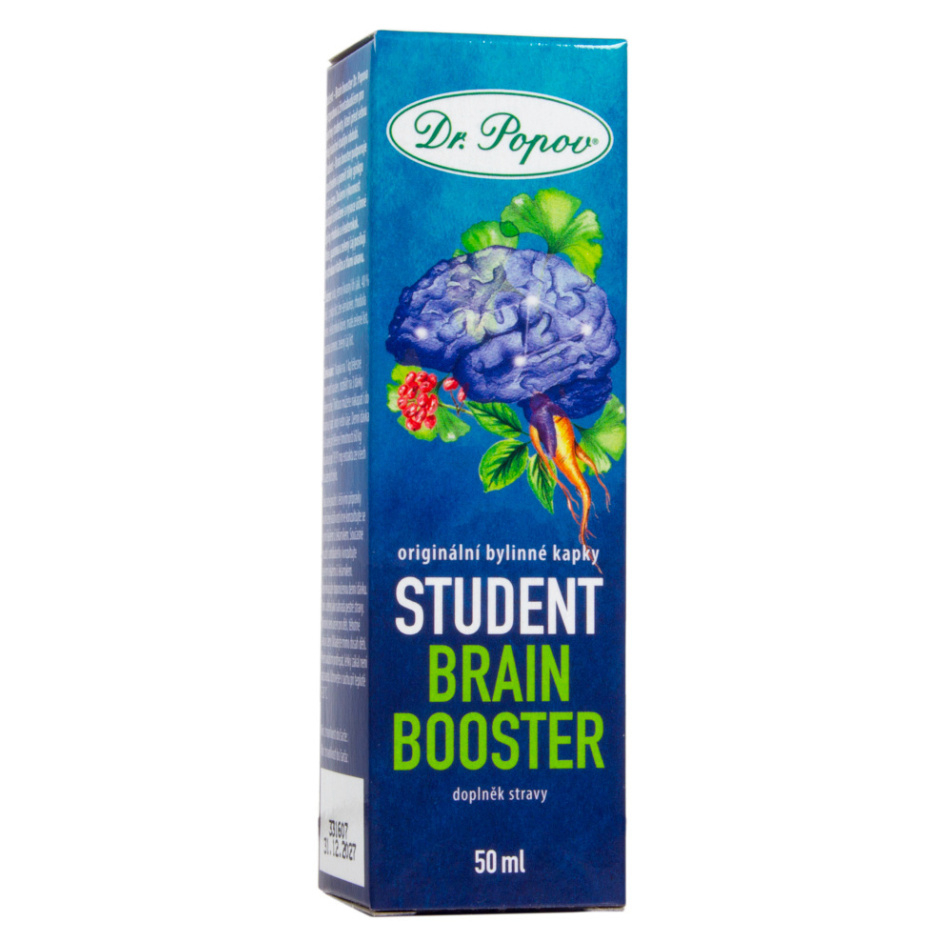 DR.POPOV Student brain booster originální bylinné kapky 50 ml