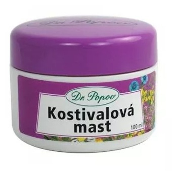 DR. POPOV Kostivalová mast s kafrem 100 ml (Přírodní péče o tělo) - Přírodní