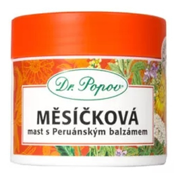 DR. POPOV Měsíčková mast s peruánkým balzámem 50 ml (Přírodní péče o tělo)