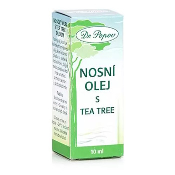 DR. POPOV Nosní olej s Tea Tree 10 ml (Nosní masti) - Čistící, Bylinné