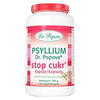 DR. POPOV Psyllium Stop cukr 120 kapslí