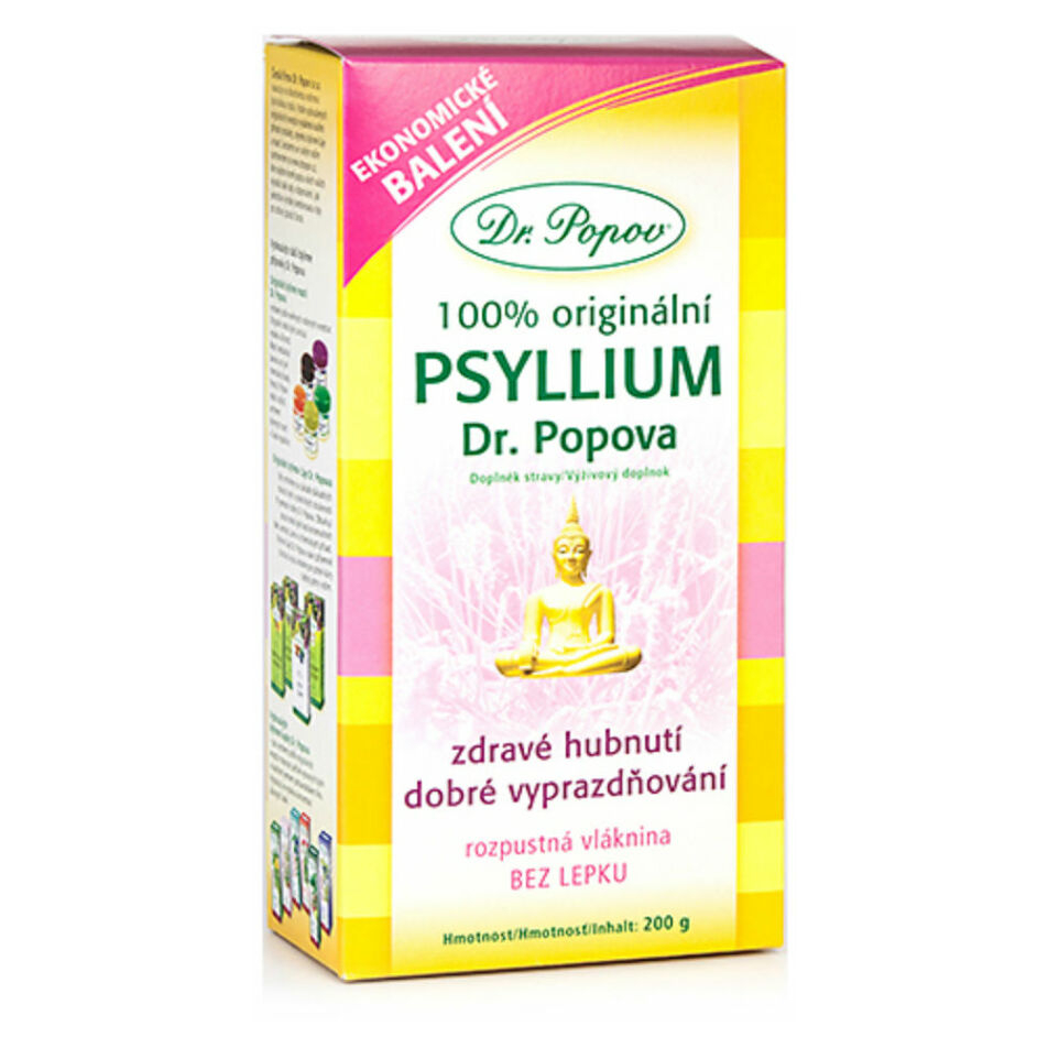 Levně DR. POPOV Psyllium vláknina 200 g
