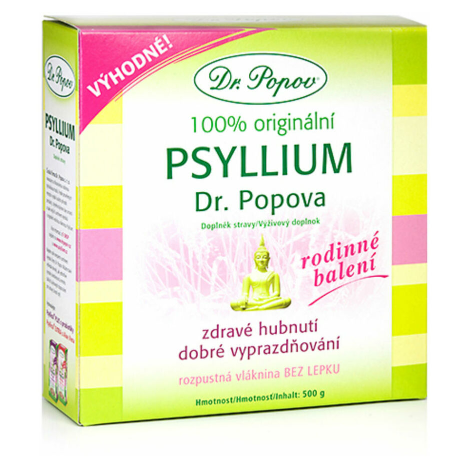 Levně DR.POPOV Psyllium vláknina 500 g