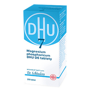 DR. SCHÜSSLERA Magnesium phosphoricum DHU D6 No.7 200 tablet (Jednosložková) - Homeopatické
