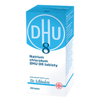 DR. SCHÜSSLERA Natrium chloratum DHU D6 No.8 200 tablet (Jednosložková) - Homeopatické