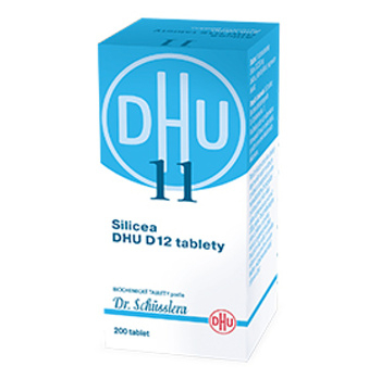 DR. SCHÜSSLERA Silicea DHU D12 No.11 200 tablet (Homeopatika monokomponenty) - Homeopatické