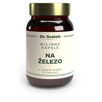 DR.SVATEK Bylinné kapsle na železo s komplexem vitamínů 90 kusů (Doplňky stravy se železem) - Vícesložkové