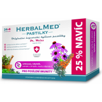 DR. WEISS HerbalMed pastilky Echinacea + rakytník + vitamín C 24+6 pastilek DR. WEISS HerbalMed pastilky Echinacea + rakytník + vitamín C 24+6 pastilek