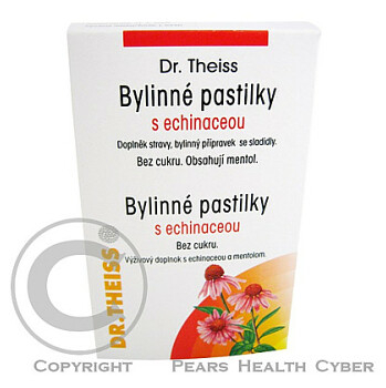 Dr.Theiss Pastilky bylinné s echinaceou 50g