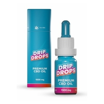 DRIPDROPS Premium CBD oil 1500 mg 10 ml, expirace