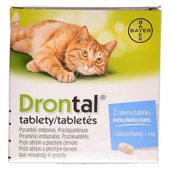 DRONTAL Odčervení pro kočky 2 tablety