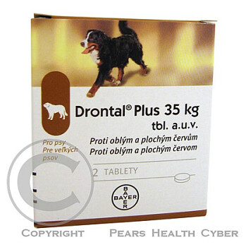 DRONTAL Plus 35 kg a.u.v. 2 tablety