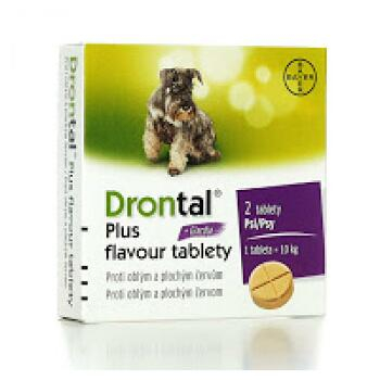 DRONTAL Plus flavour pro psy a.u.v. 2 tablety