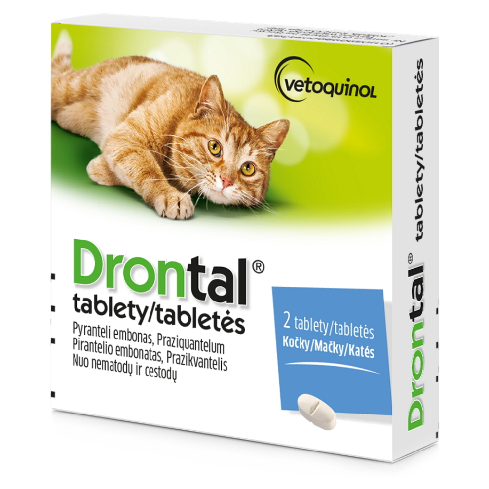 Levně DRONTAL pro kočky 2 tablety