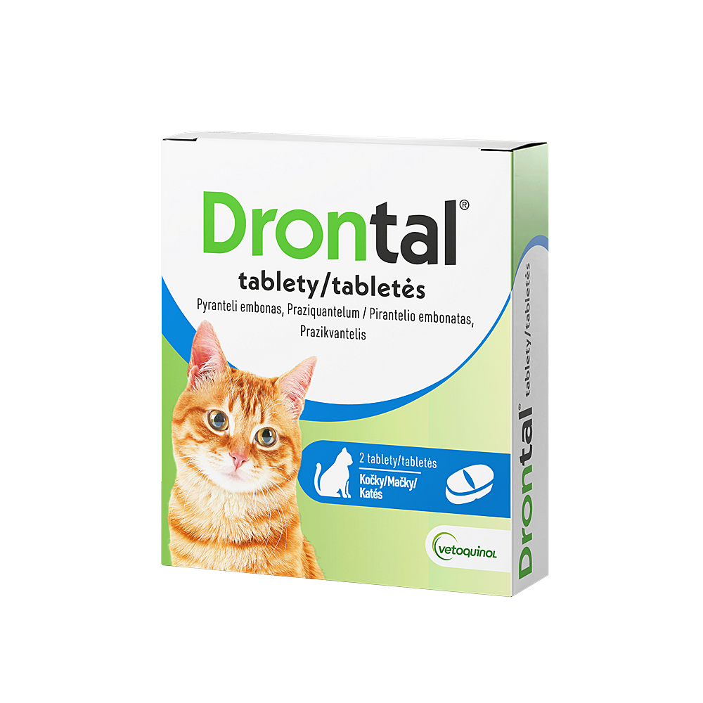 DRONTAL Odčervovací tablety pro kočky 2 tablety