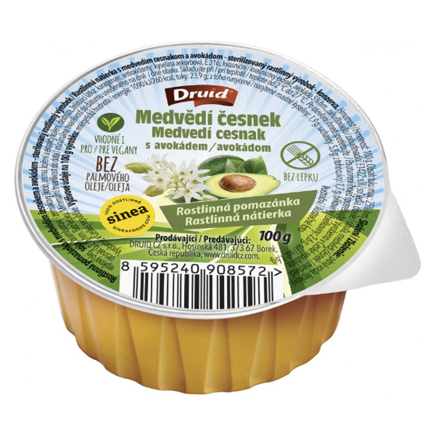 E-shop DRUID Vegetariánská pomazánka medvědí česnek s avokádem 100 g