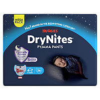 DRY NITES Mega Natahovací kalhotky chlapecké 4-7 let 26 kusů