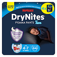 DRY NITES® Jumbo Natahovací kalhotky chlapecké 4-7 let 64 kusů