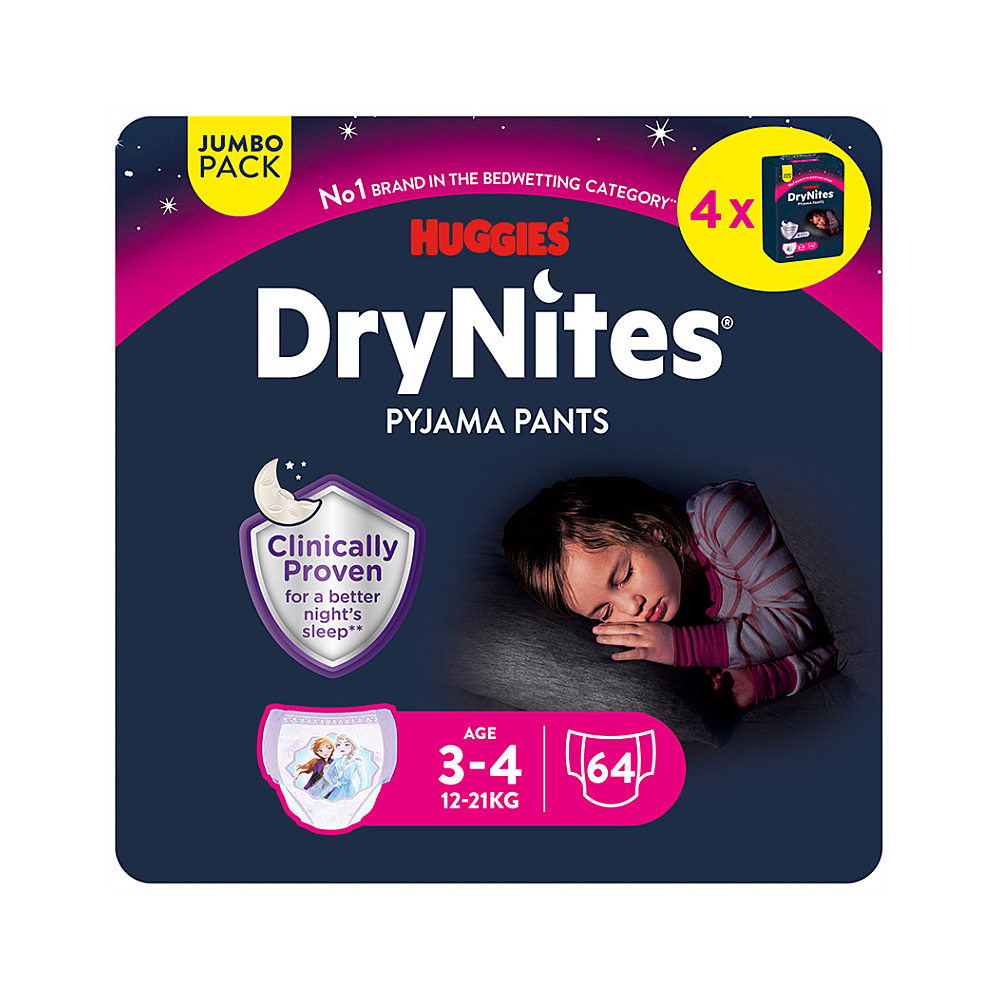 DryNites natah.kalh.dív.JUM 3-4roky/12-21kg/4x16ks koupíte na Lekarna.cz