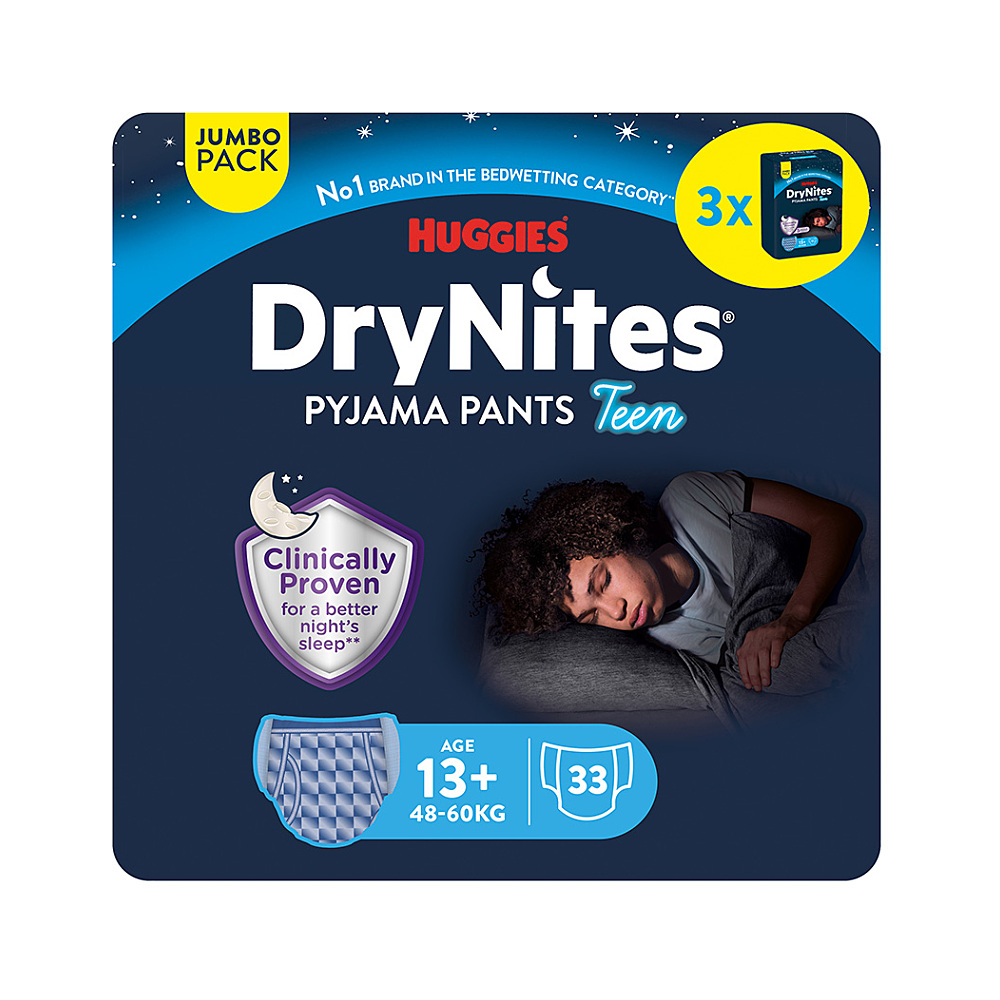 DryNites natah.kalh.chl.JUM 13+let/48-60kg/3x11ks koupíte na Lekarna.cz