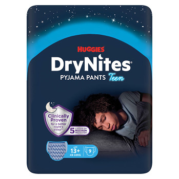 DRY NITES® Natahovací kalhotky pro chlapce od 13+ let 9 kusů (Inkontinenční kalhotky natahovací)