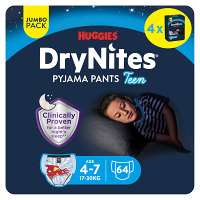 DRY NITES Jumbo Natahovací kalhotky chlapecké 4-7 let 64 kusů