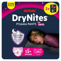 DRY NITES® Jumbo Natahovací kalhotky pro dívky od 13+ let 33 kusů