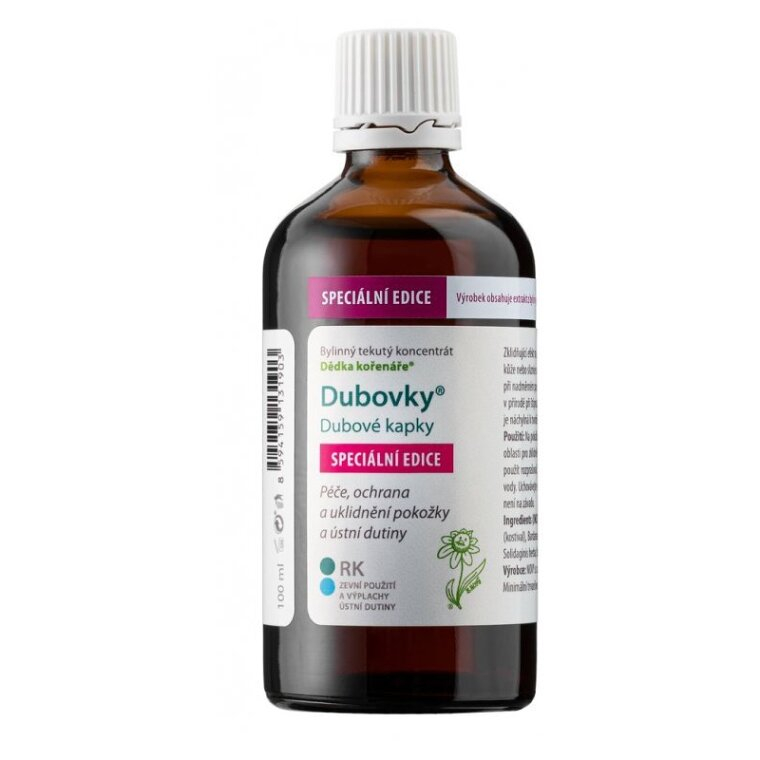 DĚDEK KOŘENÁŘ Dubovky dubové kapky SPECIÁLNÍ EDICE 100 ml