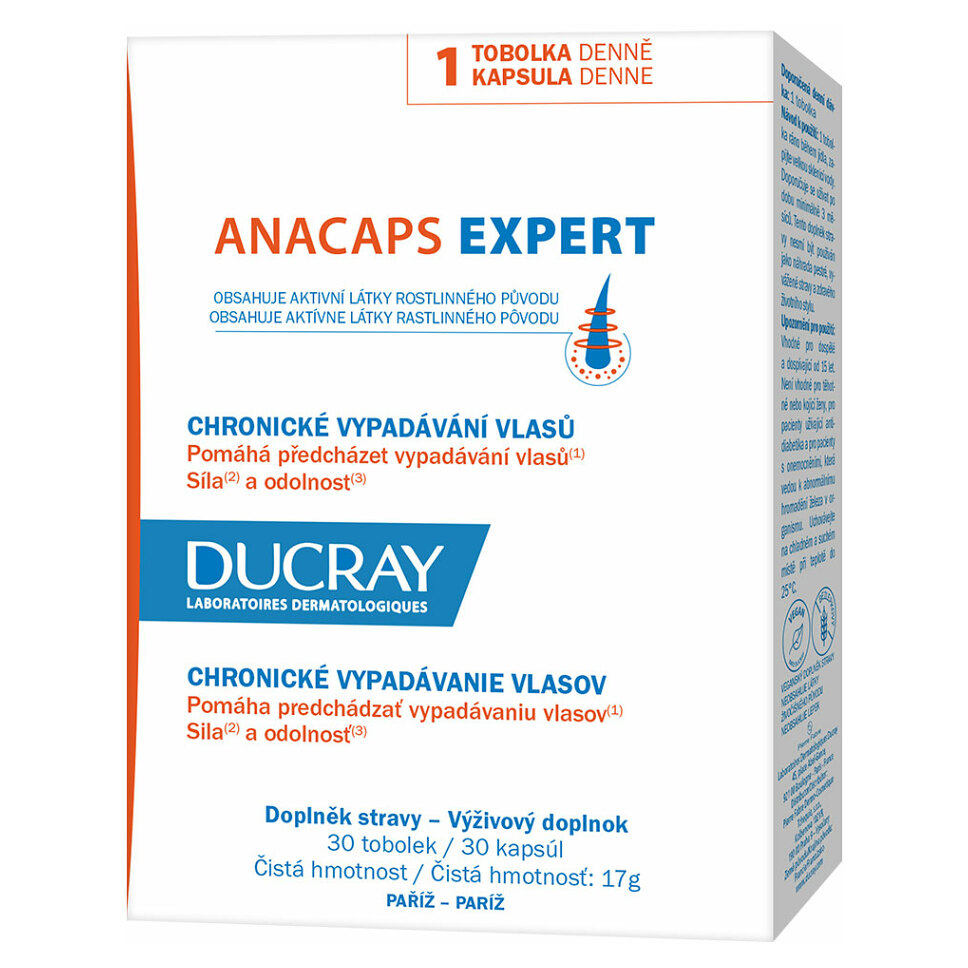 E-shop ﻿DUCRAY Anacaps Expert-chronické vypadávání vlasů 30 kapslí