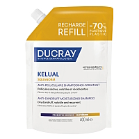DUCRAY Kelual Squanorm hydratační šampon proti suchým lupům náplň 400 ml